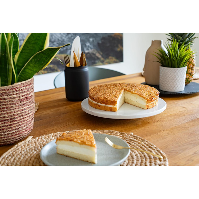 Rotating marble plate, round cake stand, cake plate, sausage plate, cheese plate, marble plate, serving platter with foot, serving dish, rotating tray, tiered cake stand, decoration tray, table decoration