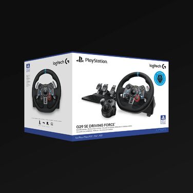 Руль Logitech G29 Driving Force з Force Feedback, 900° обертання, шкіряне покриття, педалі з нержавіючої сталі, сумісний з PS4/PS3/PC/Mac