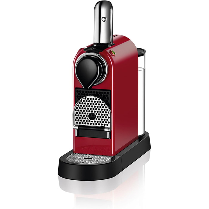 Кавова машина Krups Nespresso CitiZ XN7415, капсульна, 1260 Вт, 19 бар, резервуар 1 л, червона