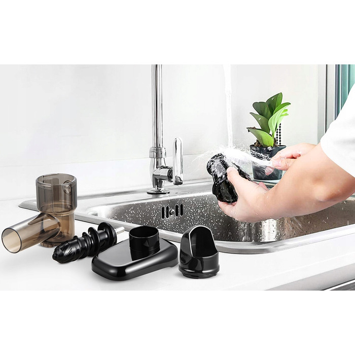 Горизонтальна шнекова соковижималка Amzchef GM3001-BK 150 Вт