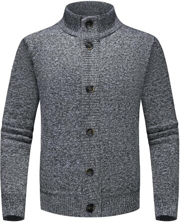 Чоловіча тепла куртка-трік з кишенями, однорядна модель для осені та зими (темно-сірий, S)