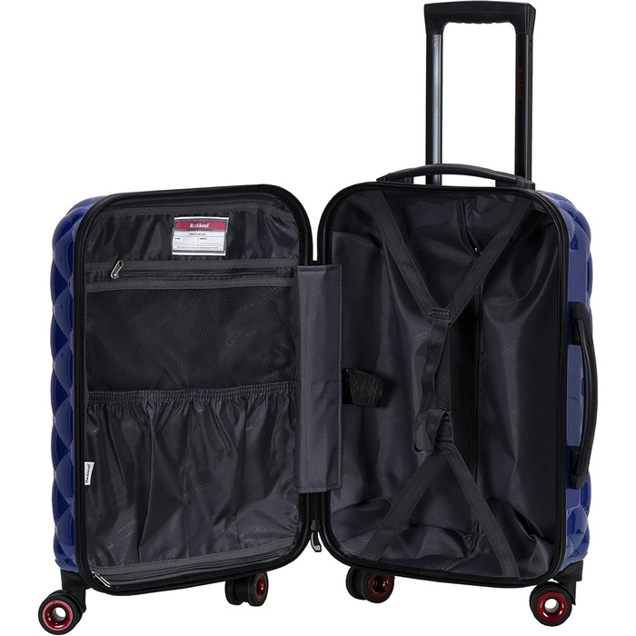 Набір валіз Rockland Quilt Hardside, розширюваний, 3 шт (20/24/28 дюймів), блакитний