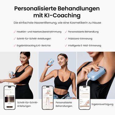 Прилад для епіляції IPL 22J, 78W, з охолодженням сапфіром, для дому, для обличчя, бікіні, пахв, блакитний