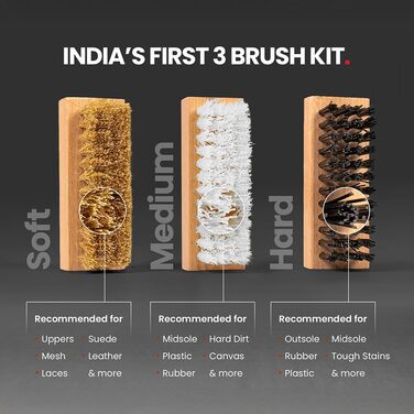 SHOEGR Ultimate Shoe Cleaning Set | Suitable for Sneakers, Nubuk, Canvas, Knit | Shoe Care Set – Cleaning Solution, Brushes, and Microfiber Cloth