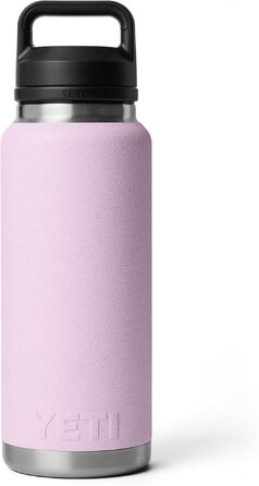 Термос-пляшка YETI Rambler 1 л, вакуумна ізоляція, нержавіюча сталь, герметична кришка з поїльником (Cherry Blossom - Структурована)