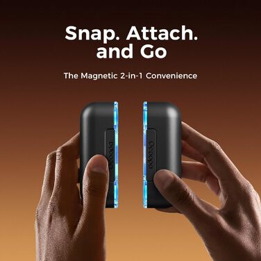 Електричні грілки для рук OCOOPA MagTwins UT2s, 10000 mAh, 4 режими нагріву, 2 шт., чорний