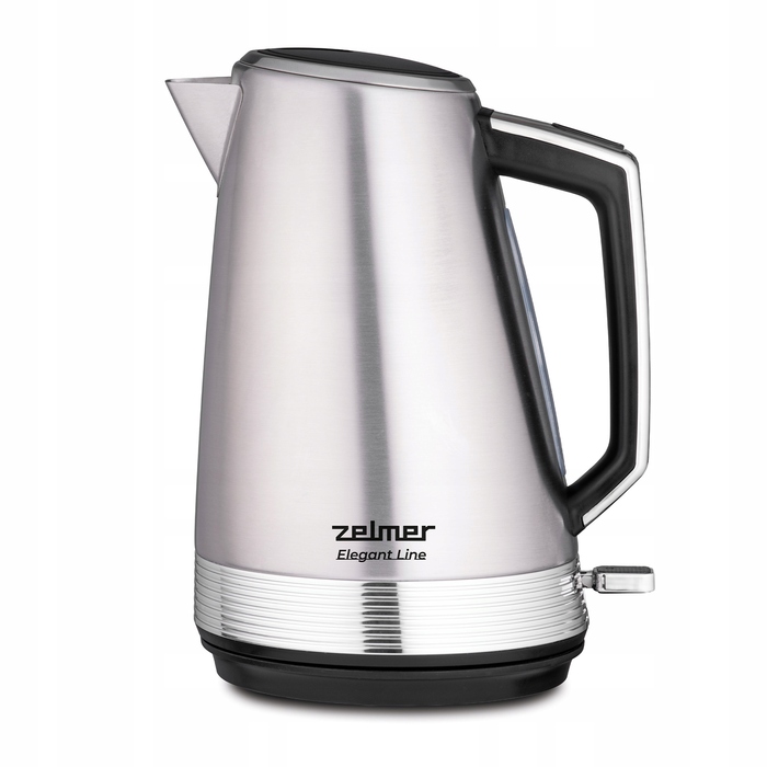 Електричний чайник Zelmer ZCK7956 Elegant Line, 2200 Вт, 1,7 л, сріблястий/сірий