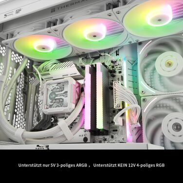 Система рідинного охолодження процесора Thermalright FW PRO 360 ARGB (чорний), 360мм AIO, IPS LCD-дисплей 2.73