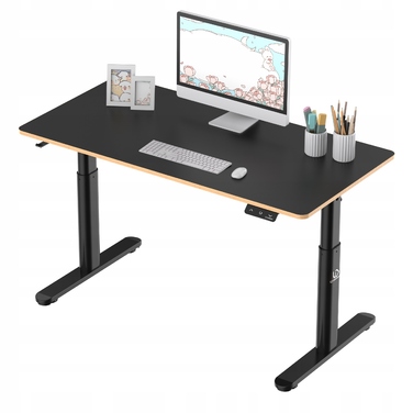 Ігровий стіл Ultradesk Pulsar 120 см, чорний, з електричним регулюванням висоти