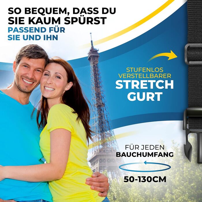 Чоловіча та жіноча поясна сумка-бананка для подорожей з захистом від крадіжок та RFID-захистом. Чорна.