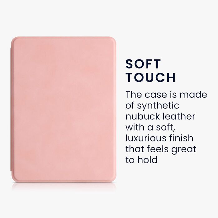 Чохол kwmobile для Amazon Kindle Paperwhite 11 (2021) - з штучної шкіри, захисний чохол для eReader, рожевий