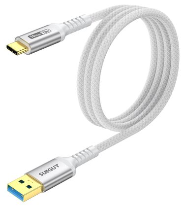Кабель USB-C SUNGUY, 30 см, USB 3.0 Gen 2, 10 Гбіт/с, для iPhone, Galaxy, Google Pixel, Android Auto, Huawei