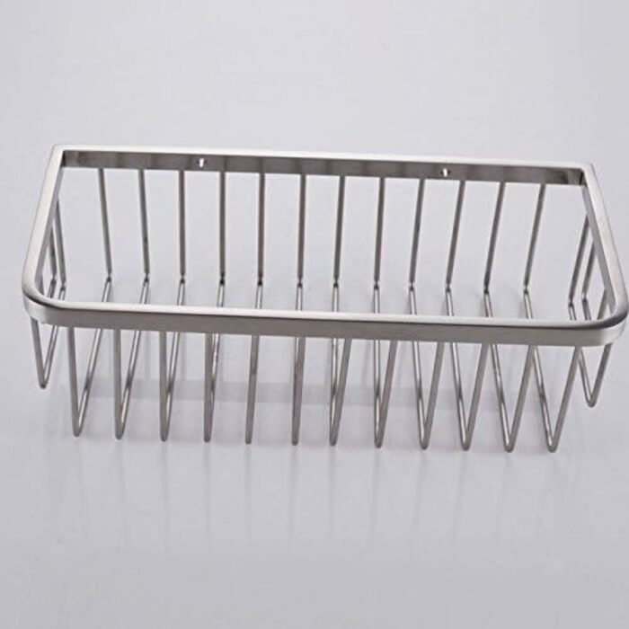 Konhard CS004 Rectangular Storage Stainless Steel Shower Caddy Brushed Shower Shelves SUS304 Stainless Steel Rustproof