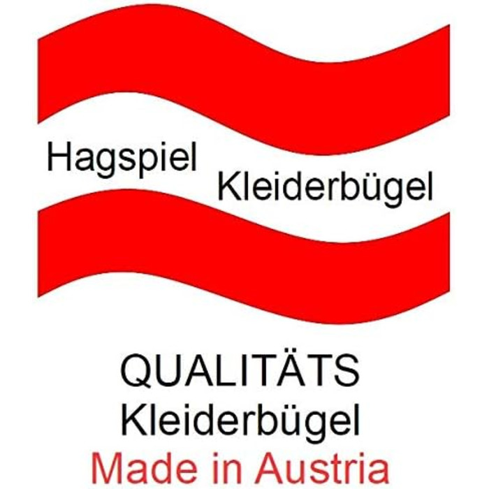 Дерев'яні вішалки Hagspiel з бука, 5 шт, чорні, австрійські