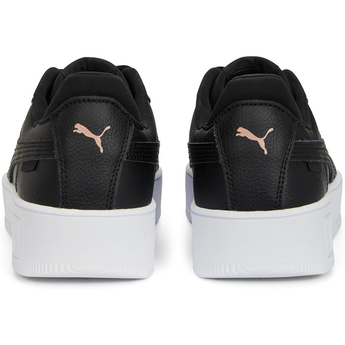 Кросівки PUMA Carina Street для жінок, чорний, рожеве золото, білий металік, 42 EU (39 EU)