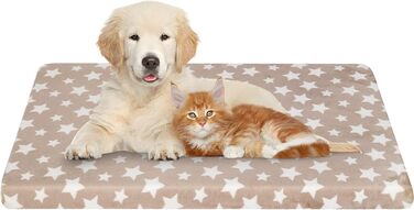 Крізь для собак, лежанка для собак, підстилка для собак, водонепроникна, 61x46x6.6 см, бежева