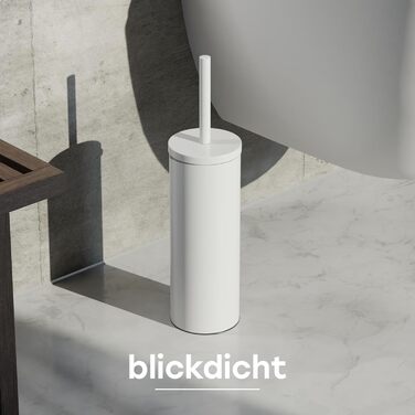 Щітка для унітазу з нержавіючої сталі та силікону з дискретним тримачем, антибактеріальна, з бризгозахистом