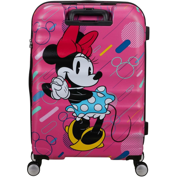 Чемодан American Tourister Wavebreaker Disney FL Spinner L, 77 см, 96 л, колірний дизайн Minnie Future Pop, матове покриття Disney