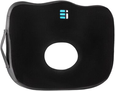 Подушка для геморою та простати Ergonomic Innovations: ортопедичний сидіння для полегшення болю, сидіння після операції, чорний, великий розмір