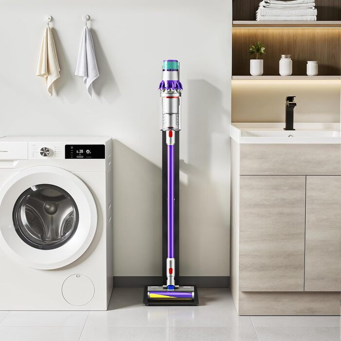 Підставка для пилососів Dyson з 4 гачками та 4 полицями, сумісна з моделями Gen5, V15, V12, V11, V10, V8, V7 та V6, без свердління, для зберігання пилососа та аксесуарів