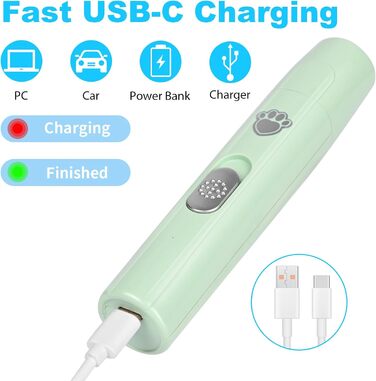 Шліфувальник кігтів для собак Czemo Profi Krallenschleifer - портативний, тихий, для собак та котів, 2 швидкості, догляд за кігтями