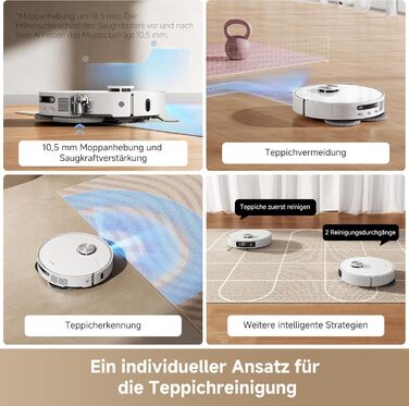 Робот-пилосос Dreame L40 Ultra AE з функцією миття, 19000 Па потужність всмоктування, багато щіток та гнучкий моп, для вологого та сухого прибирання. Автоматична станція очищення пилу.