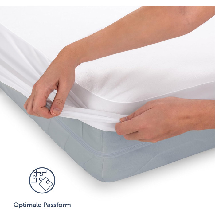 Blumtal® Mattress Protector - 100x200 cm Set of 2 - Waterproof Mattress Cover - Oeko-TEX certified waterproof mattress cover 100x200 - Quiet mattress protection - Breathable moisture protection