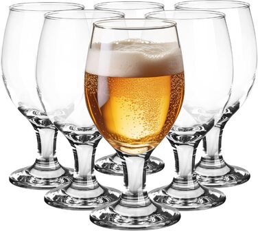 Набір келихів для пива Krosno Glasmark 0,36 л (6 шт.) - для крафтового пива, коктейлів, миття в посудомийній машині