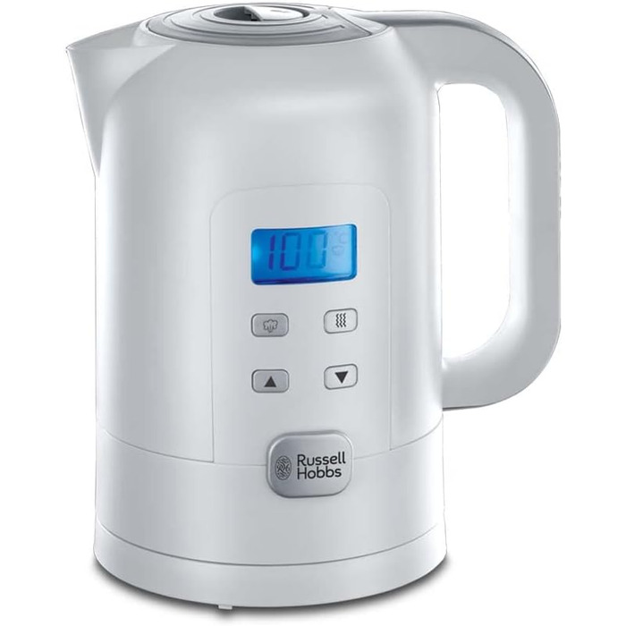 Russell Hobbs Kettle with Temperature Setting Digital [25°-100°C, e.g. for baby food, target & actual temperature LCD display] Precision Control (1.7l, 2200W, keep-warm function, baby milk) 21150-70