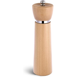 Набір з 2 мельниць для солі та перцю з дерева (акація/бук) – ручні, з регульованим керамічним жорном, висота 21 см