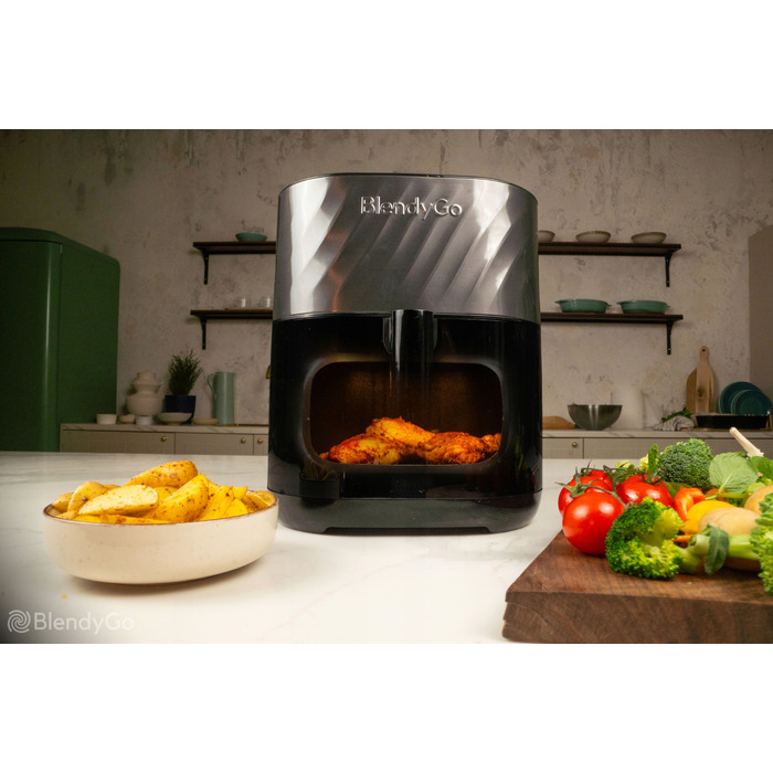 Аерофритюрниця BlendyGo Air з функцією пари, 6л, 2100Вт