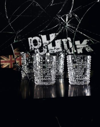 Набір віскі Nachtmann 4 шт., склянки віскі, кришталеве скло, 348 мл, Punk, декалітр + 2 склянки