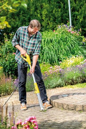 GLORIA Thermoflamm BIO Electro Weed Burner | Electric Weed Eliminator, Weed Torch | Easy & Safe Operation | Heat Protection thanks to Cone Nozzle | For a Weed-Free Garden & Pavement (2000W), yellow