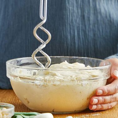 Міксер Bosch CleverMixx MFQ24200: 400 Вт, білий, з набором насадок (2 вінчики, 2 гаки), нержавіюча сталь, 4 швидкості, турбо-режим, легкий, тихий, для кухні