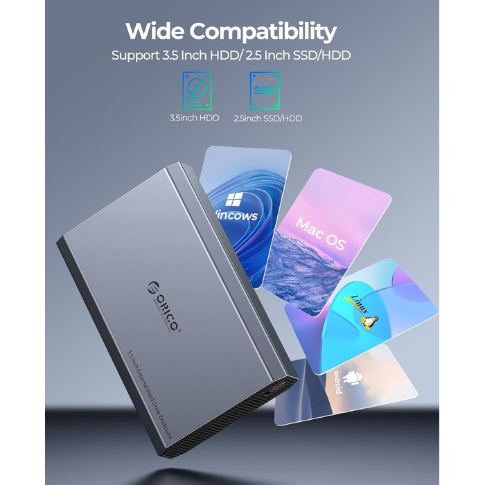 Зовнішній корпус для HDD/SSD ORICO 2.5