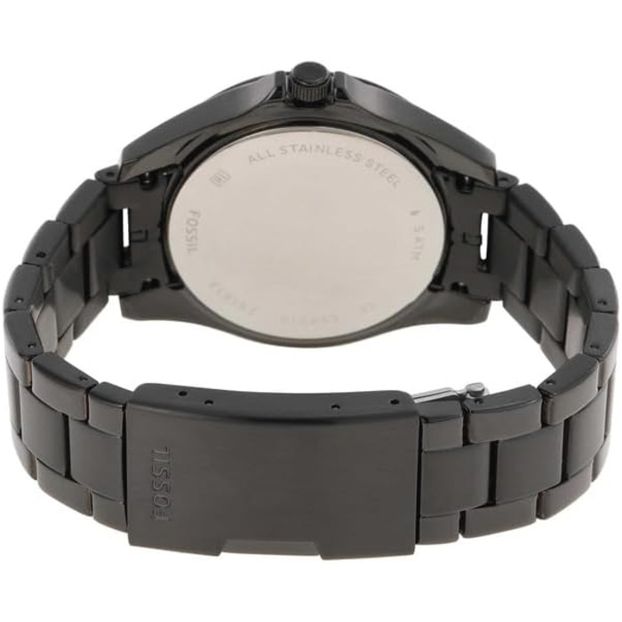 Жіночий годинник Fossil Riley на кварцовому механізмі з хронографом, корпус 38 мм, сталевий або шкіряний ремінець (чорний та з гліттером)