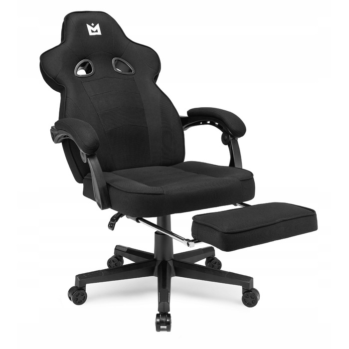 Ігрове крісло IMBA seat Emperor, тканина, чорне