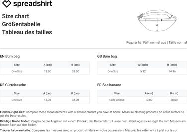 Сумка на пояс з можливістю персоналізації від Spreadshirt: додайте фото або текст, чорний колір, розмір One Size
