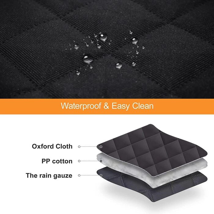 Захисний чохол на сидіння для собак, для авто, SUV та вантажних машин з сіткою у вікно, стійкий до подряпин, ковзання та води, з поворотком для повідка (Рожевий). Чохол на сидіння та поводок для собак (Чорний)