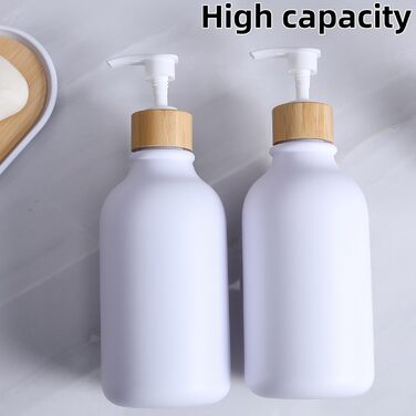 Набір аксесуарів для ванної кімнати, 9 предметів, бамбук, повний комплект: сміттєвий контейнер, дозатор мила, тримач для зубних щіток, щітка для унітазу, контейнер для ватних паличок, мильниця, матовий білий/оптичний сад