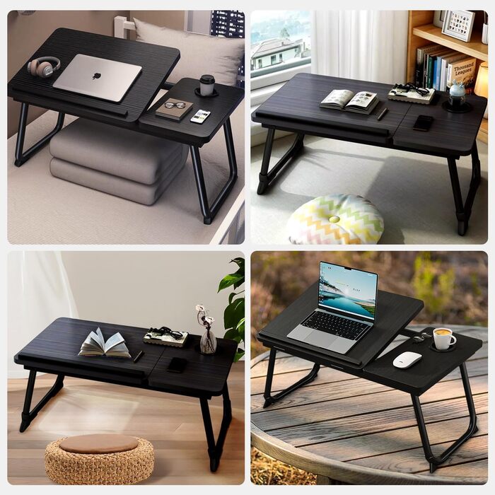 Складаний столик для ноутбука: портативний Lapdesk для ліжка та дивану з підстаканником