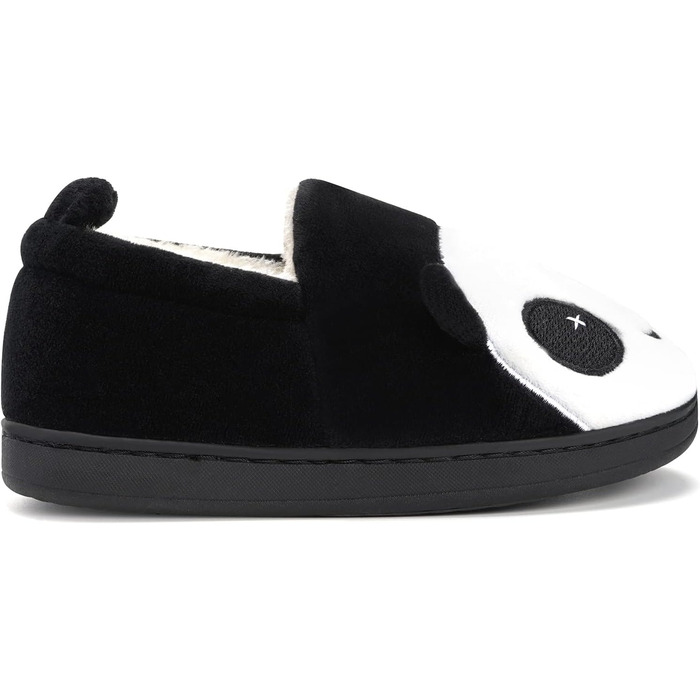 Чорні плюшеві тапочки для дому KVbabby: теплі, зручні, антиковзаючі, розмір 38/39 EU