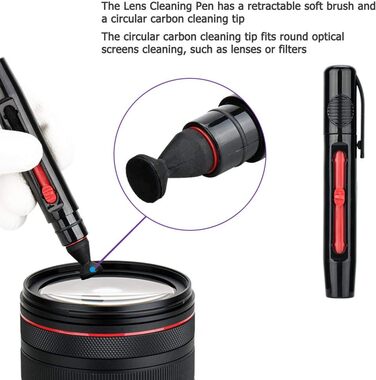 Набір для чищення камери 3-в-1: бляшка, пензлик, мікрофібра (DSLR, об'єктив)