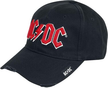 Кепка бейсболка AC/DC для чоловіків, чорна, універсальний розмір