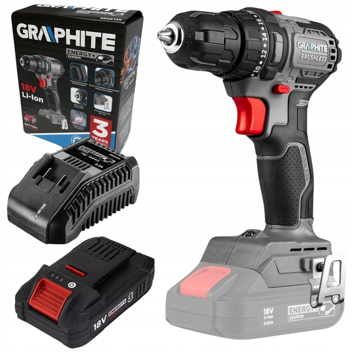 Акумуляторний шурупокрут GRAPHITE 18 В ZEST_2856
