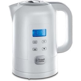 Russell Hobbs Kettle with Temperature Setting Digital [25°-100°C, e.g. for baby food, target & actual temperature LCD display] Precision Control (1.7l, 2200W, keep-warm function, baby milk) 21150-70
