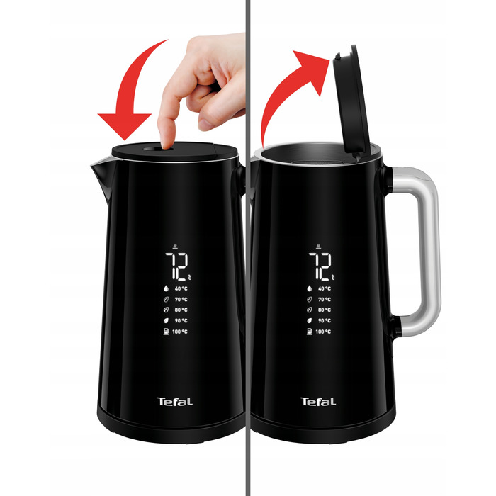 Електричний чайник Tefal KO851830, 1800 Вт, 1,7 л, чорний