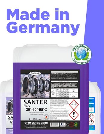 Рідкий пральний засіб Lorito Santer Color для кольорових речей, 10 л (набір 2 шт)