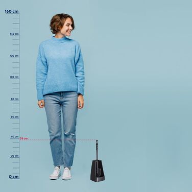 Набір для чищення унітазу Levin (Чорний), 38 см, з контейнером