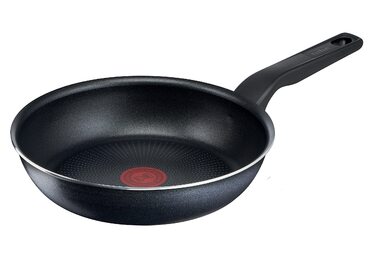 Сковорода Tefal XL Force 24 см, алюмінієва з антипригарним покриттям, міцна, з індикатором нагріву Thermo-Signal, для всіх типів плит крім індукційних